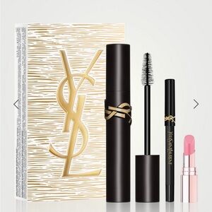 Yves Saint Laurent Black Mascara and Pink Lipstick Set